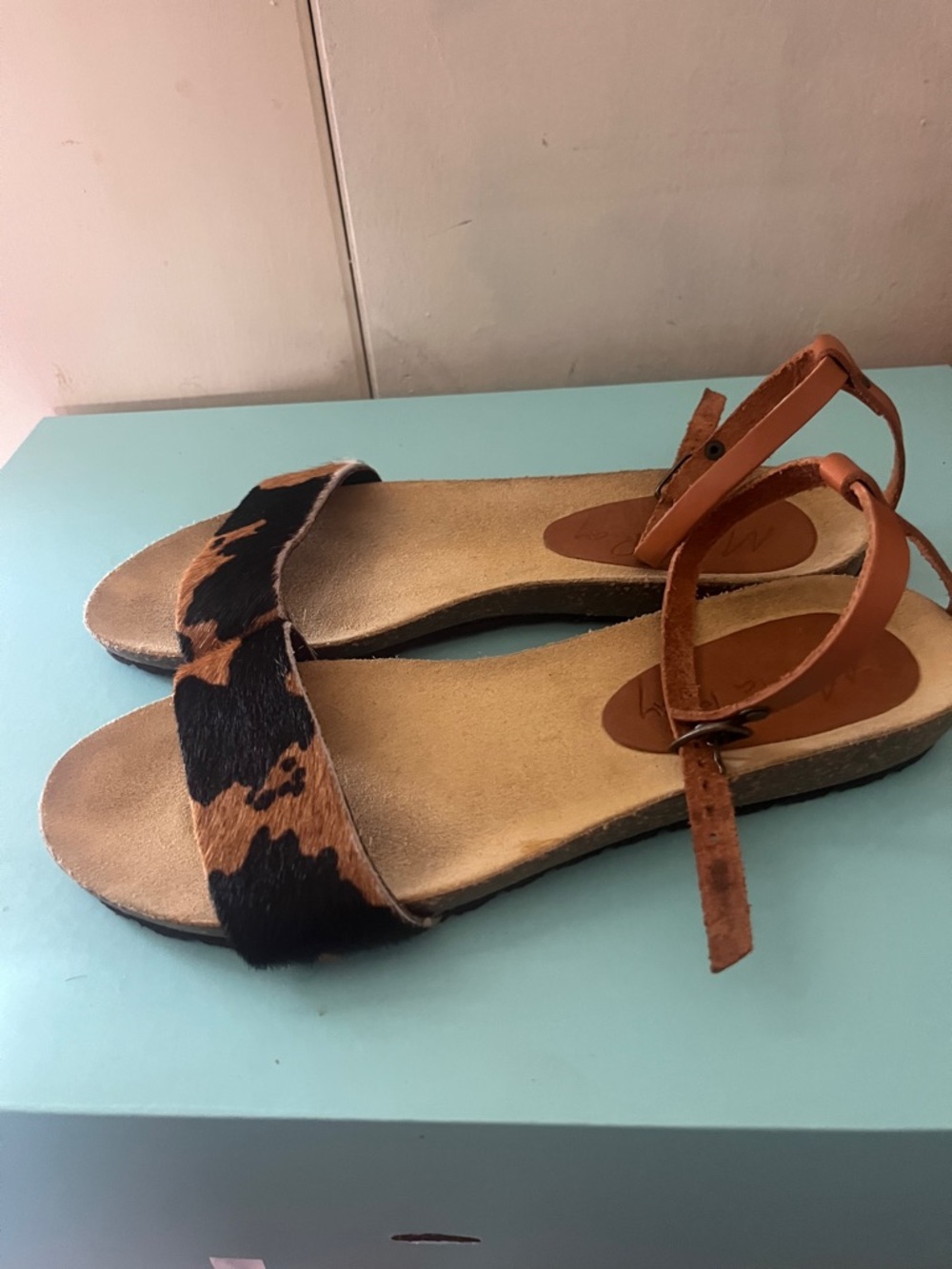 Marta Ray Women's Cowhide Ankle-Strap Sandals size 39 made in Italy